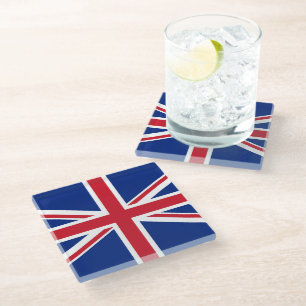 Dessous-de-verre En Verre Drapeau du Royaume-Uni
