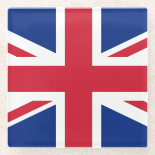Dessous-de-verre En Verre Drapeau du Royaume-Uni