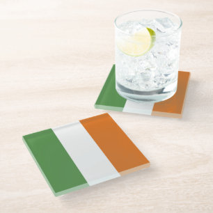 Dessous-de-verre En Verre Drapeau irlandais