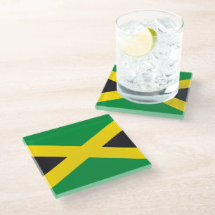 Dessous-de-verre En Verre Drapeau jamaïcain