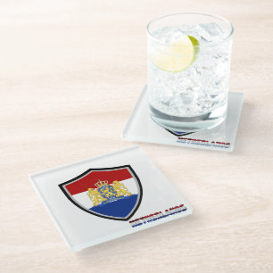 Dessous-de-verre En Verre drapeau néerlandais