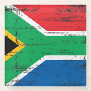 Dessous-de-verre En Verre Drapeau sud-africain