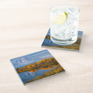 Dessous-de-verre En Verre Eau Oxbow Bend Jackson Wyoming