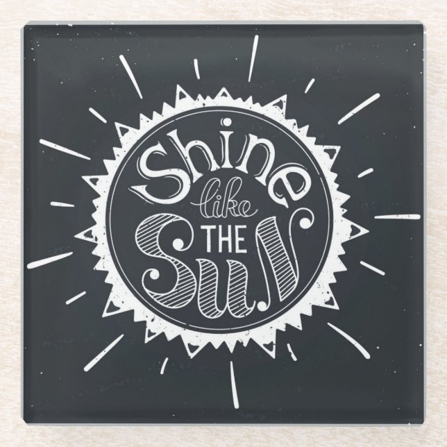 Dessous-de-verre En Verre Éclat comme The Sun (Devant)