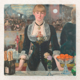 Dessous-de-verre En Verre Édouard Manet Un bar aux Folies-Bergère