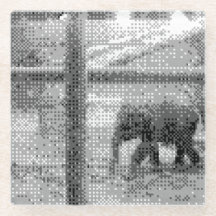 éléphant pixélisé