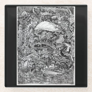 Dessous-de-verre En Verre En attendant le Maelstrom