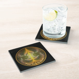 Dessous-de-verre En Verre Enameled Brass Tray