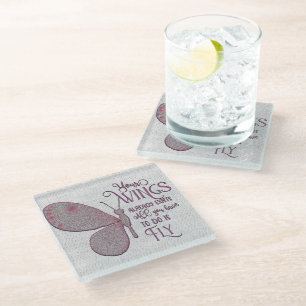 Dessous-de-verre En Verre Encouragement et devis inspirants
