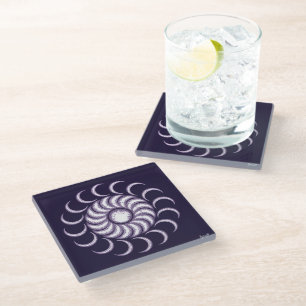 Dessous-de-verre En Verre Enfant de la lune pourpre