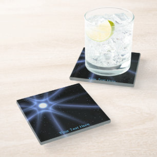 Dessous-de-verre En Verre Étoile Brillante