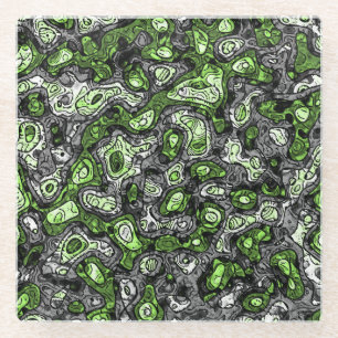 Dessous-de-verre En Verre Fier trippy grunge funky abstrait agender Pride