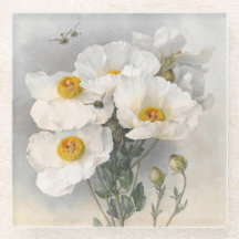Fleurs blanches Paul de Longpre Floral vintage