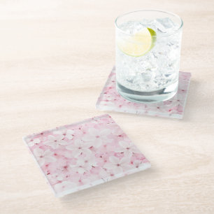 Dessous-de-verre En Verre Fleurs de cerisier rose