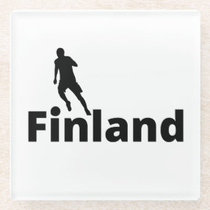 Dessous-de-verre En Verre Football finlandais