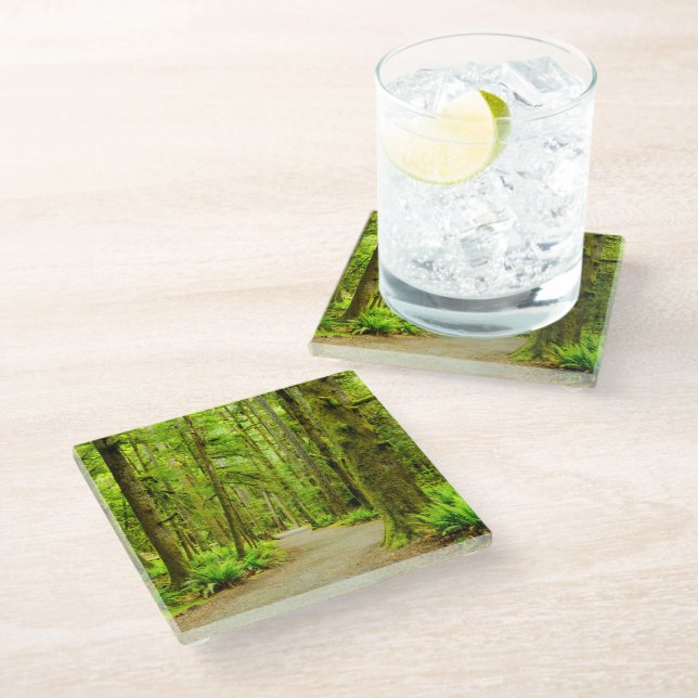 Dessous-de-verre En Verre Forest | Parc national olympic (Incliné)