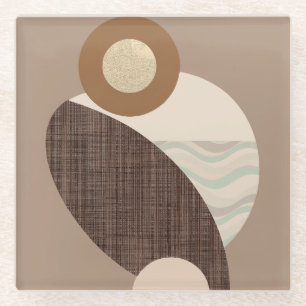 Dessous-de-verre En Verre Formes de terre