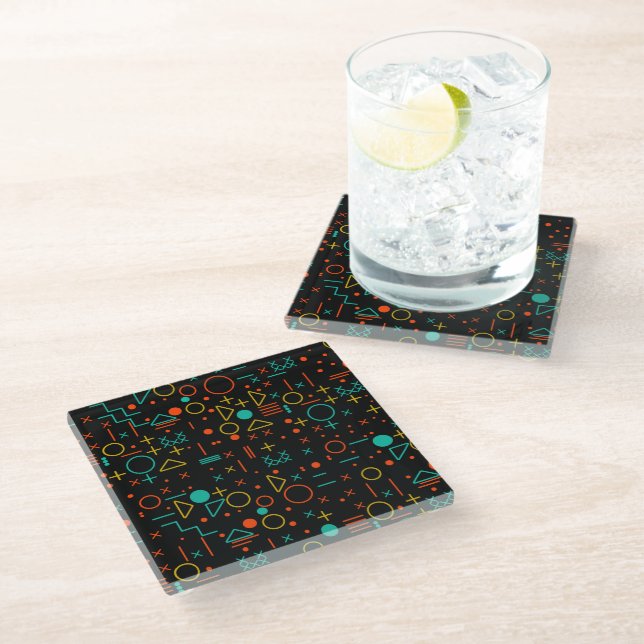 Dessous-de-verre En Verre Formes géométriques (Incliné)