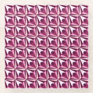 Dessous-de-verre En Verre Formes magenta