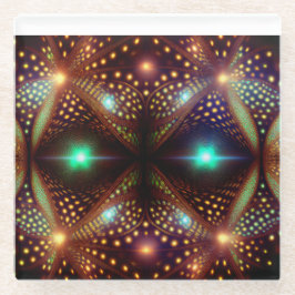 Dessous-de-verre En Verre Fractale Mandelbrot Fantastique