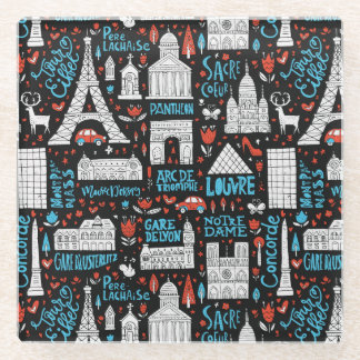 Dessous-de-verre En Verre France| Motif des symboles