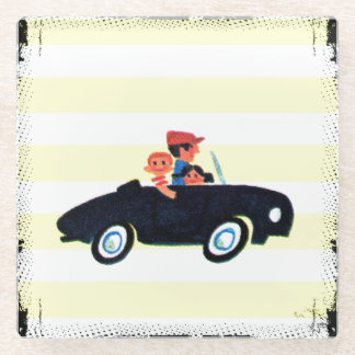 Dessous-de-verre En Verre Frapper la route ouverte 3