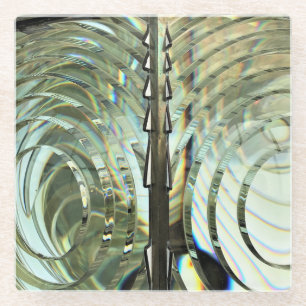 Dessous-de-verre En Verre Frensel Lens, Phare du Cap Blanco, Côte de l'Oreg