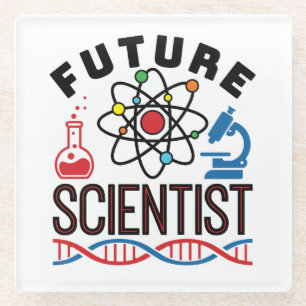 Dessous-de-verre En Verre Futur scientifique Lover STEM