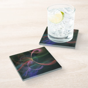 Dessous-de-verre En Verre Futuriste