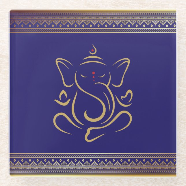 Dessous-de-verre En Verre Ganesh (Devant)