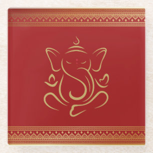 Dessous-de-verre En Verre Ganesh