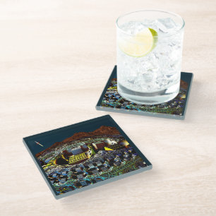Dessous-de-verre En Verre Gare de Lem
