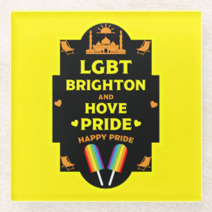 Dessous-de-verre En Verre Gay pride Brighton