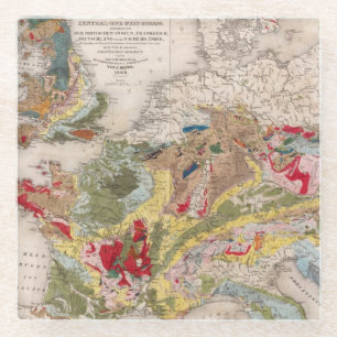 Dessous-de-verre En Verre Géologie de l'Europe