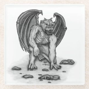 Dessous-de-verre En Verre Golem Gargoyle