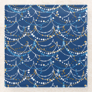 Dessous-de-verre En Verre Grain de Noël : motif festif sans soudure