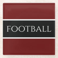 Gras noir blanc foncé rouge rayures "Football" Tex