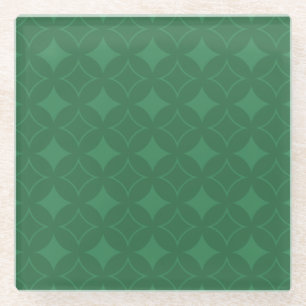 Dessous-de-verre En Verre Green Shippo motif