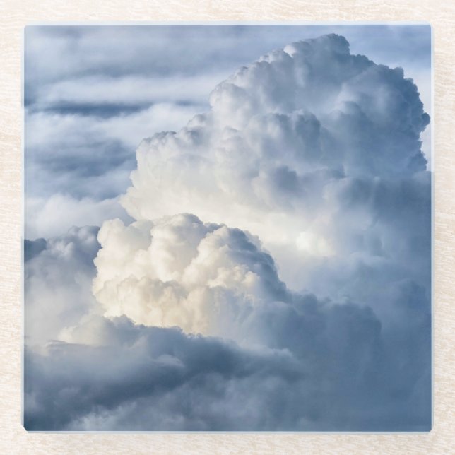 Dessous-de-verre En Verre Groupe Cumulus Cloud (Devant)