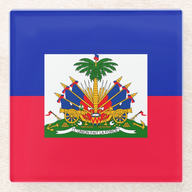 Dessous-de-verre En Verre Haïti (Devant)