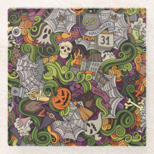 Dessous-de-verre En Verre Halloween