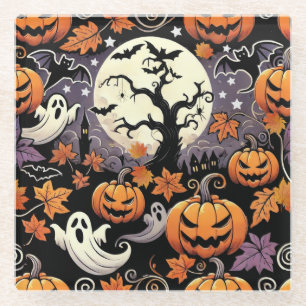 Dessous-de-verre En Verre Halloween/Automne/Automne
