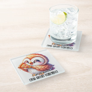 Dessous-de-verre En Verre Hibou