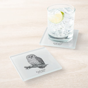 Dessous-de-verre En Verre Hibou de l'Oural