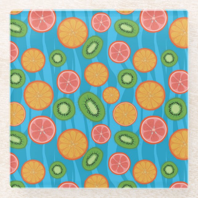 Dessous-de-verre En Verre Humeur de fruit (Devant)