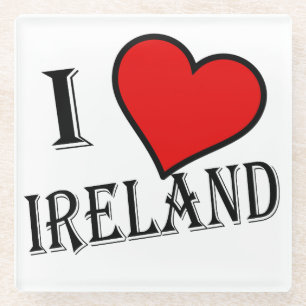 Dessous-de-verre En Verre I Heart Ireland bk coastercn