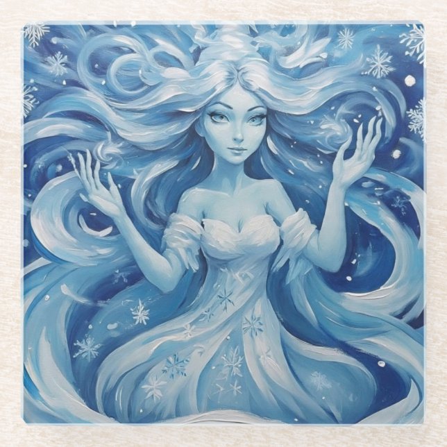 Dessous-de-verre En Verre IceFrostQueen  (Devant)