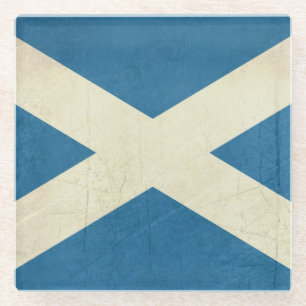 Dessous-de-verre En Verre Illustration écossaise grunge de drapeau