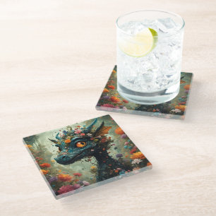 Dessous-de-verre En Verre Imaginaire Baby Dragon