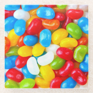 Dessous-de-verre En Verre Immense Pile de Candy Jelly Beans